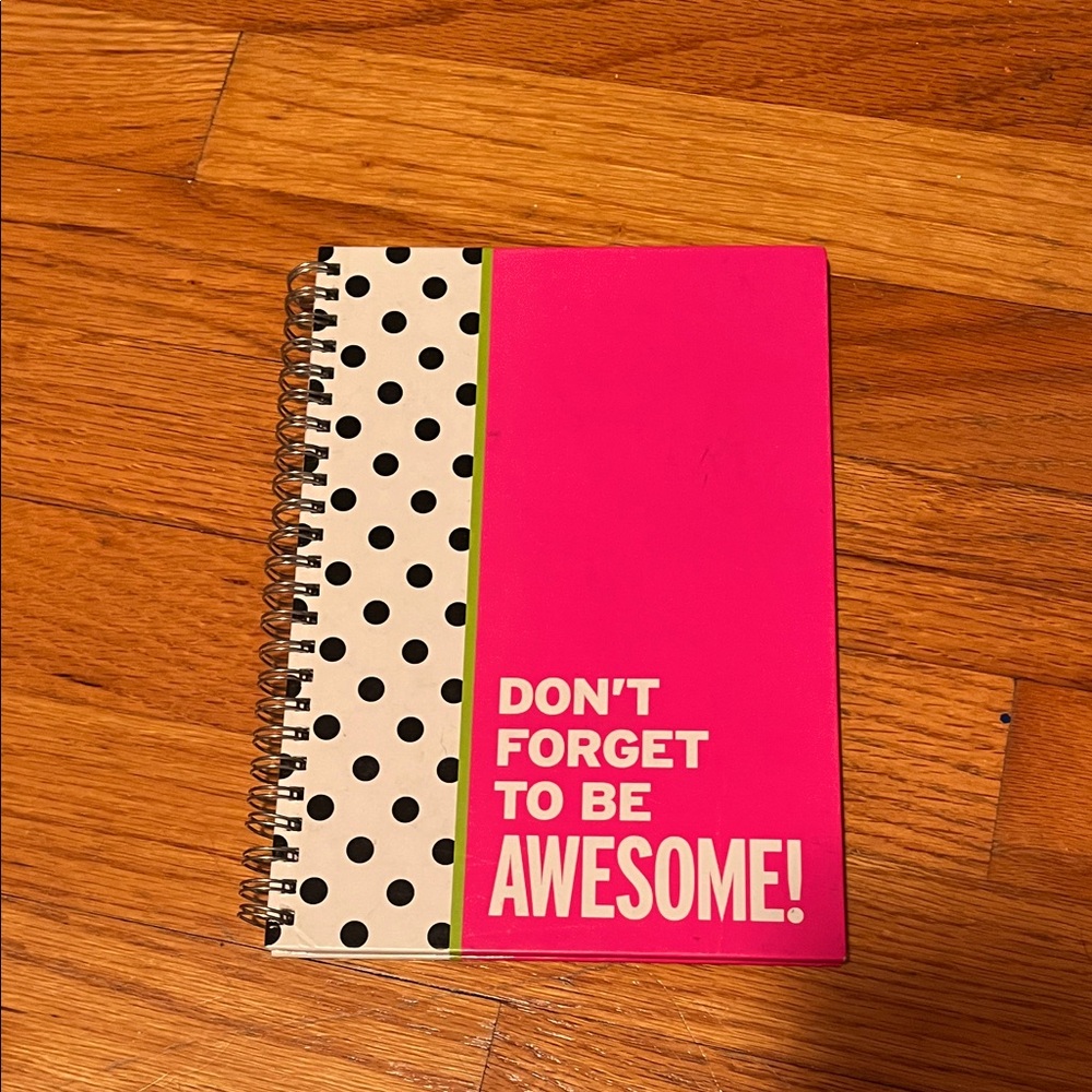 Pink and Polka Dot Spiral Notebook